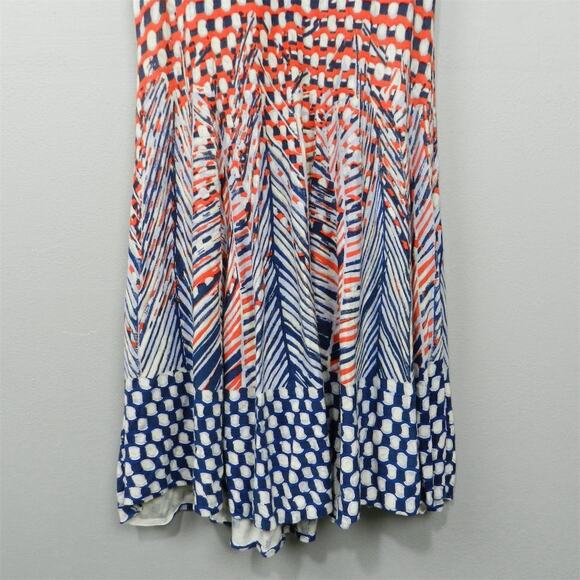 NIC+ZOE Sweater Knit Dress Size XL Multicolor Geometric Knee Length Fit and Flar - Picture 9 of 12